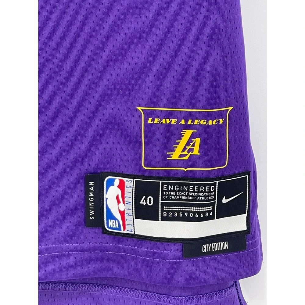 NWT LA Lakers Nike City Edition LakeShow‎ LeBron James Jersey S Small FQ4346-504